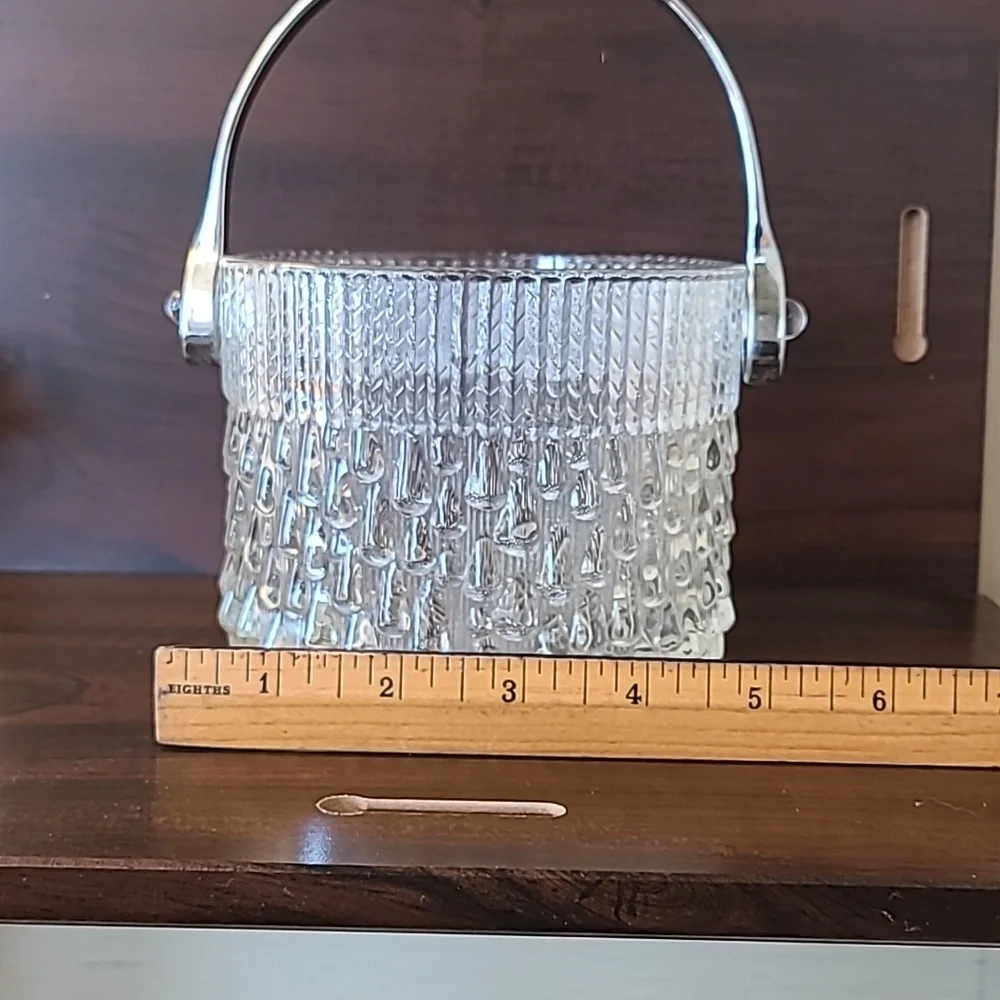 Vintage Teleflora Glass Ice Bucket